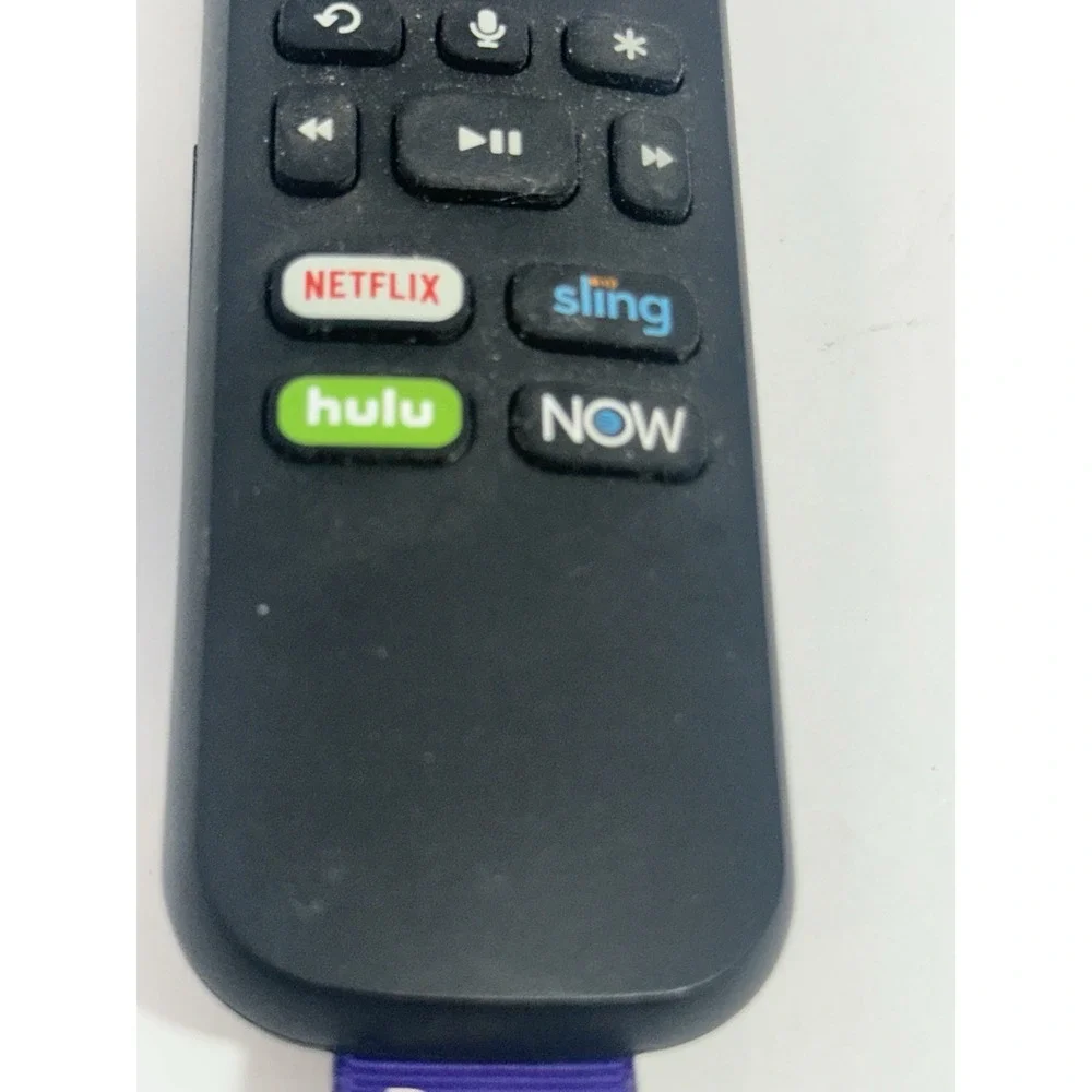 Roku Streaming Remote with Netflix, HULU, SLING, NOW Keys OEM Very Good Condit